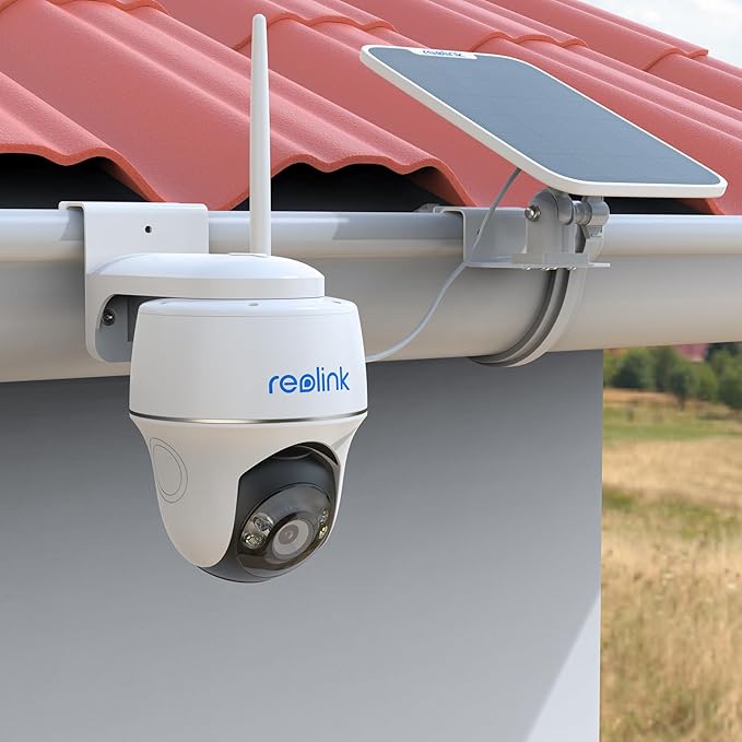 Gutter Bracket Mount for Reolink Argus PT 3MP/4MP/5MP/2K,Reolink Argus PT 4K/8MP, Reolink Go PT Ultra Camera and Solar Panel (1pack,White)