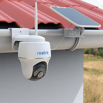 Gutter Bracket Mount for Reolink Argus PT 3MP/4MP/5MP/2K,Reolink Argus PT 4K/8MP, Reolink Go PT Ultra Camera and Solar Panel (1pack,White)