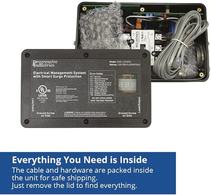 Progressive Industries EMS-LCHW30 Heavy Duty RV Surge Protector, Black, 30 Amp