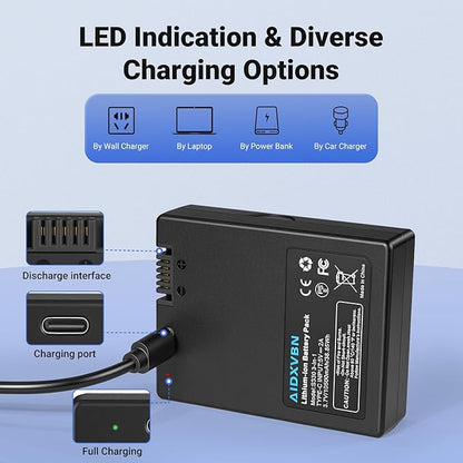 10500mAh High Capacity Rechargeable Li-ion Battery Pack for Eufy Security Devices Compatible with Video Doorbell Cameras S330 E330 S230 S220 S231 and Smart Door Locks T8790 T8520 T8531