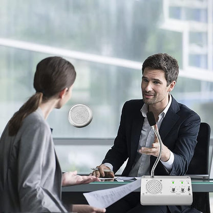Window Speaker System, Dual Way Window Microphone Intercom Speaker, Intercom System for Business, Home, Office, School, Counter, Bank and Station