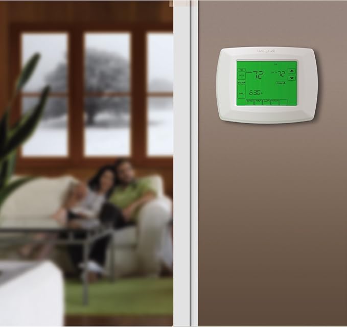 Honeywell RTH8500D 7-Day Touchscreen Programmable Thermostat, "C" Wire Required, White, 1Package (Thermostat) (RTH8500D1013/E1)