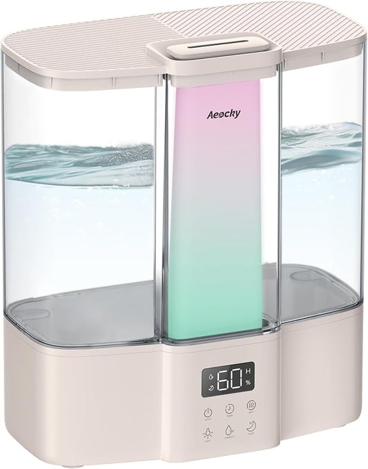 AEOCKY Geek-Level Ultrasonic Humidifier, 4L Top-Fill Cool Mist Diffuser
