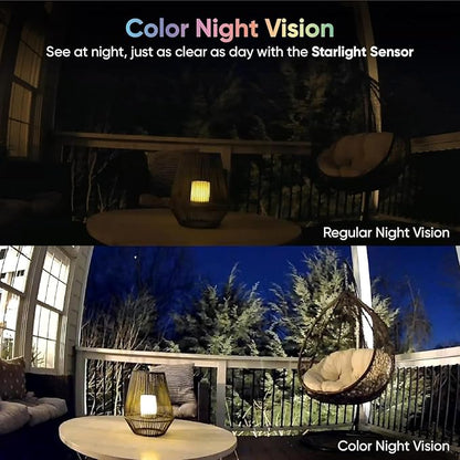 Cam V3 Smart Home Security Camera, Indoor/Outdoor Use, IP65-Rated 1080p Plug-in, Color Night Vision, Motion Detection, Two Way Audio, Works with Alexa, Google Assistant, Cam V3+32GB Micro SD Card