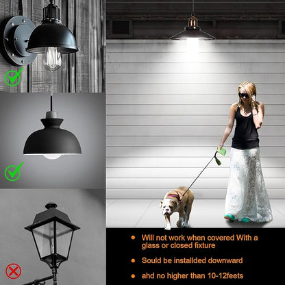 Motion Sensor LED Corn Light Bulbs for Outdoor Indoor, 100W Motion Detector Led Bulb, E26 E39 15000Lm 5000K Daylight, Motion Activated Security Lights for Outside, Inside (2 Pack)