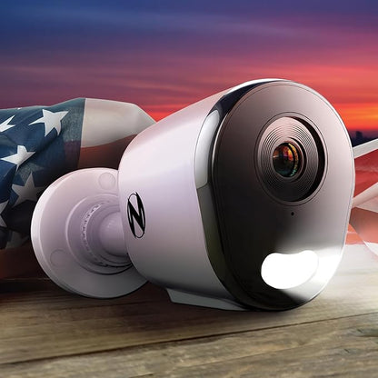 Night Owl Wired IP 4MP Deterrence Camera with 2-Way Audio - White