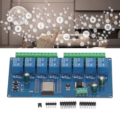 8-Channel Smart Relay Module WiFi BLE IoT Control Board for Home Automation Relay Switch (DC5-30V AC250V)