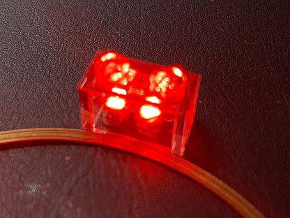 Taidacent 80mm Remote 5V Wireless LED Coil and 10PCS Colorful Wireless LEDs Wireless LED Induction Wireless Charging Module (Only 10 Red Wireless LEDs Without Transmitter Coil)
