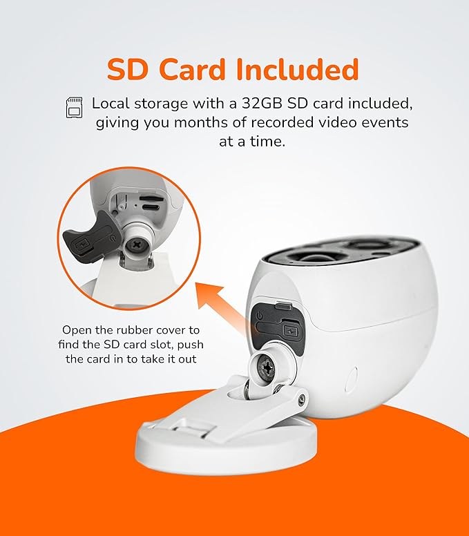 SensForge 2.5K Solar Powered Outdoor Battery Camera, Dual-Band WiFi, Free AI Human & Pet Detection, 2-Day Cloud + 32GB SD Storage, Spotlight Night Vision, Magnetic Mount, Optional AI + Storage Upgrade
