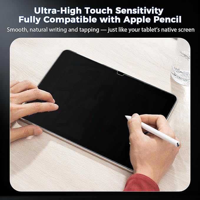 4-Way Magnetic Privacy Screen for iPad 11th Generation (A16) 2025/ 10th Gen 2022, Removable 360° Private Filter for iPad A16, Anti Glare Bubble-Free Easy Install Security Protector, 1 Pack