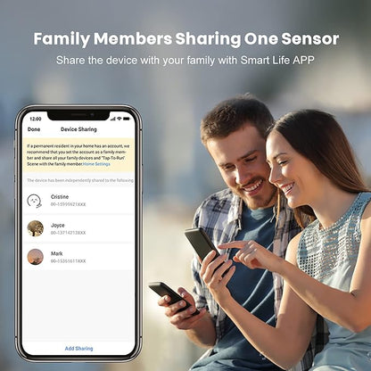 WiFi Door Sensor: Smart Window Contact Sensor, App Alerts, Programmable with Tuya/Smart Life Devices for Home Security & Smart Home Automation, Compatible with Alexa Google Assistant (1 Pack)