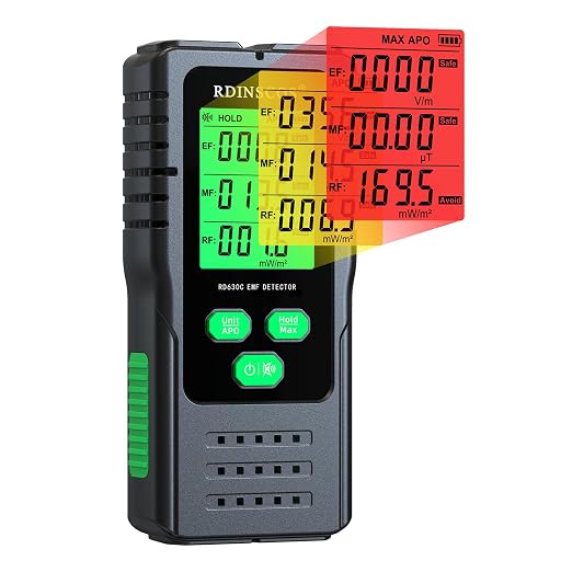 RDINSCOS EMF Detector 3-in-1 Electromagnetic Radiation Meter