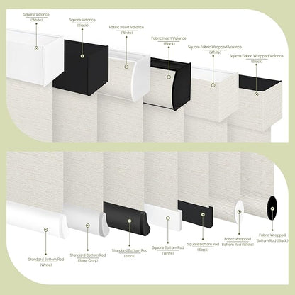 FineTell Motorized Blinds with Remote, 100% Blackout Roller Shades Compatible with Alexa,Apple Homekit,Google Home APP and Voice Control, Customized Electric Blinds (100% Blackout Elegant Cream)