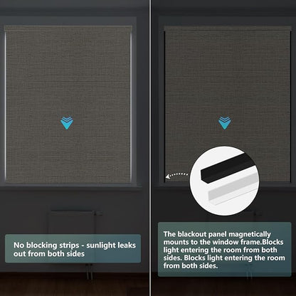 Aprilsmart Motorized Blinds with Remote,Compatible with Apple HomeKit Alexa Google Home- Voice and app Control,Motorized Roller Shades 100% Blackout Custom Size(Safari Biscuit-20)