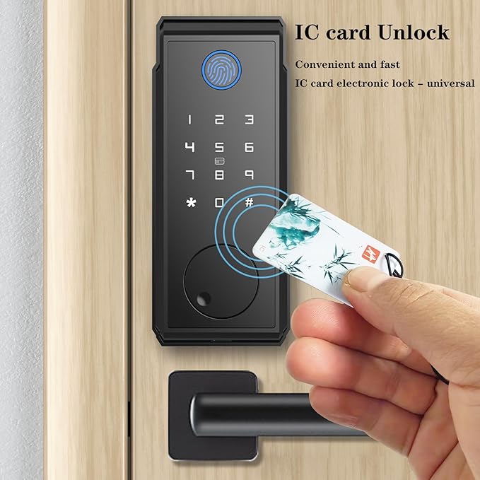 Keyless Entry IC Card RFID Key for Unlocking the Smart Door Lock, 13.56Mhz Contactless Smart Lock Unlocking Key Fobs Suitable for Schools, Hotels, TTLock/Smart Life for Smart Deadbolt Key -3pcs