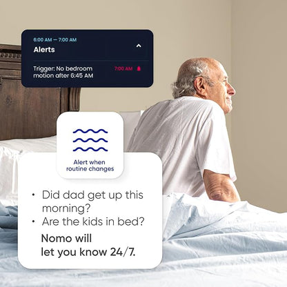 Nomo Smart Care Satellite - Eliminate Dead Zones & Boost Signal - Motion & Light Detector - Works w/Nomo Smart Care System - 1 Pack