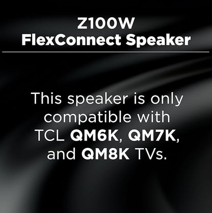 TCL Z100 Wireless Home Theater Speaker with Dolby Atmos FlexConnect Technology with Bluetooth Music Streaming, 170W Output Power, Smart Calibration (Pack of 2)