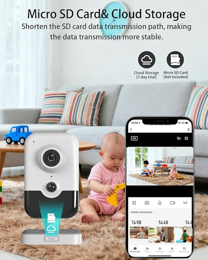 DS-2CD2483G2-I, 8MP Hik PoE Home Security Camera with PIR Human Detection, 120dB WDR, H.265+ Compression, Human/Vehicle Classification, PoE/DC Power