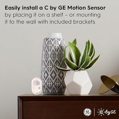GE C by GE Starter Kit Battery-Powered Motion Sensor 60-Watt EQ A19 Soft White Smart LED Light Bulb
