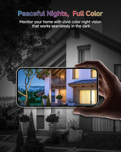 Noorio B200 Security Camera Wireless Outdoor Magnetic, 1080p Cameras for Home Security, Battery 1Min Install AI Motion Detection WiFi Indoor Camera, Color Night Vision, 2-Way Talk, Work with Alexa