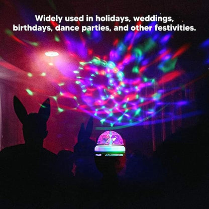 Smart Light Bulb, RGB Auto Changing Light Bulb, E26 Base Rotating RGB Light Bulb Dancing Light Bulb for Party Bar Wedding