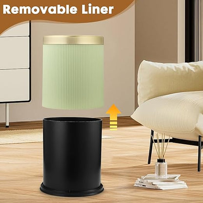 Smart Touchless Bathroom Trash Can, 2.8 Gallon Automatic Motion Sensor Rubbish Can with Lid Electric Small Garbage Bin for Kitchen, Office, Toilet, Bedroom -Green