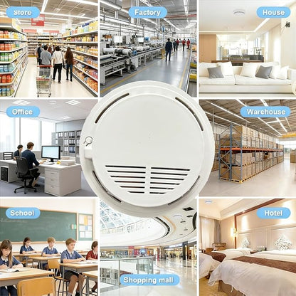 LIZVIE Hidden Camera Smoke Detector, Manual DIY Design, 5000mAh Ceiling-Mounted 1080P HD Night Vision & Motion Detection APP Remote Control for Home/Office Indoor Surveillance Security