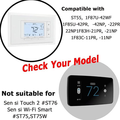 F61-2663 Wall Plate for Sen si Wi-Fi Programmable Thermostat,Hand Control, White (1)