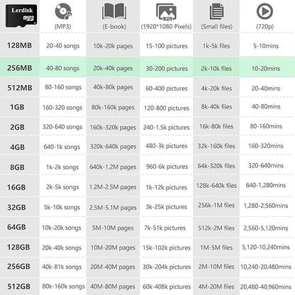 Factory Wholesale Micro SD Card 256MB (0.25GB) Pack of 10 in Bulk Low Capacity for MP3/Old Phones/Small Files Only -Not for Cameras/Dashcams/GB Devices