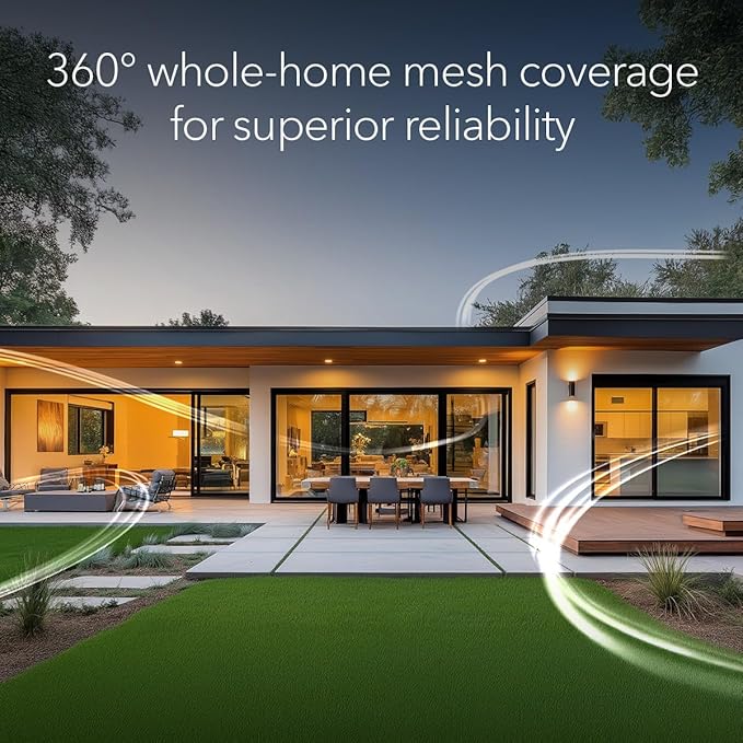 NETGEAR Orbi 370 Series Dual-Band WiFi 7 Mesh System for Home (RBE374) - Wireless Router (no Modem) + 3 Extenders, Security Features, 5 Gbps, Covers 8,000 sq.ft., 70 Devices, 2.5GB Port, BE5000
