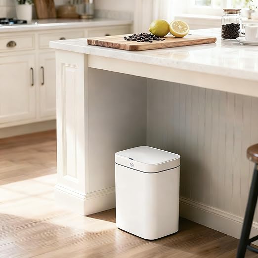 Smart Sensor Trash Can, 4 Gallon Automatic Touchless Garbage Bin with Odor Lock & Removable Bucket, IPX5 Waterproof,for Kitchen, Bathroom, Bedroom, Home.2-Green