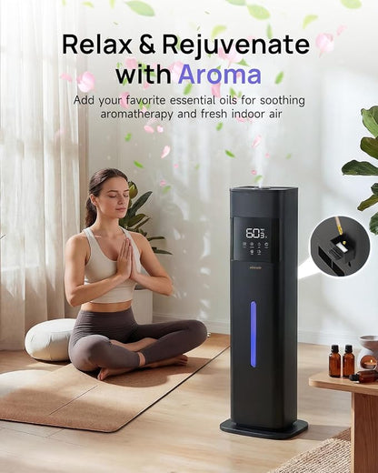 Humidifier Large Room, 2.1Gal/8L Cool Mist Humidifiers for Bedroom