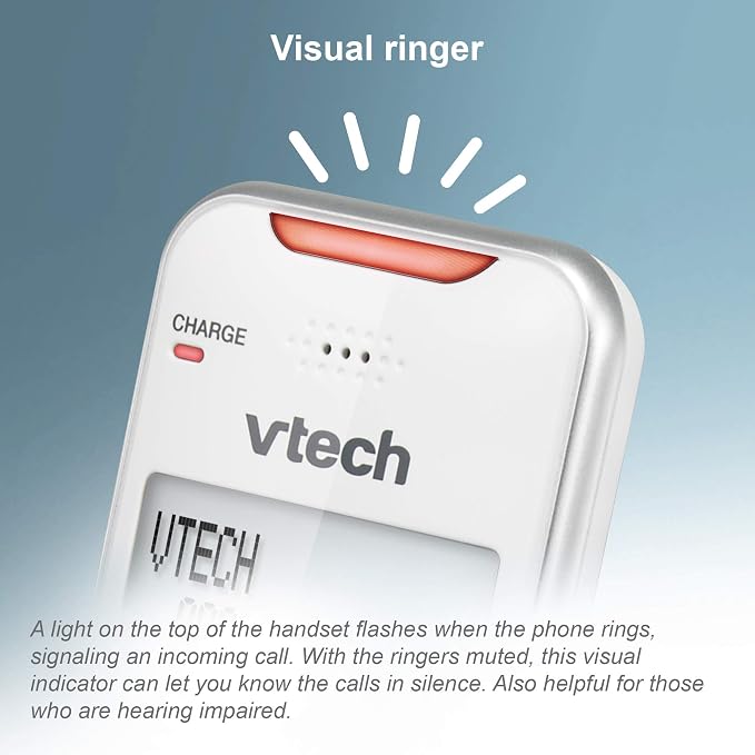 VTech VS112-27 2 Handset Cordless Phone with Answering Machine, Call Blocking, Caller ID, Intercom and Connect to Cell