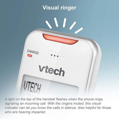 VTech VS112-27 2 Handset Cordless Phone with Answering Machine, Call Blocking, Caller ID, Intercom and Connect to Cell