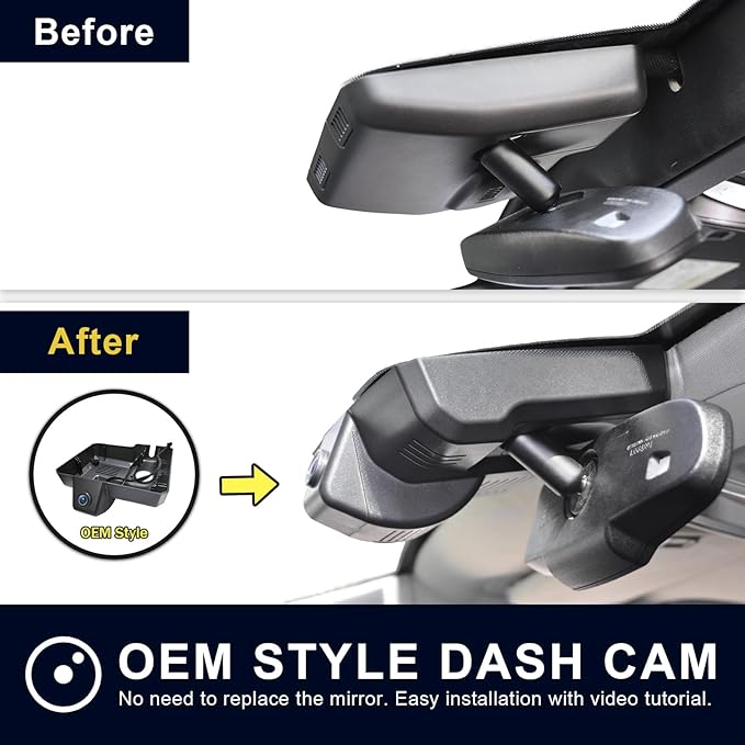Mangoal 4K Dash Cam Custom fit for GMC Yukon, Yukon XL 2015 2016 2017 2018 2019 2020(Model D), Model D & Model C Have Same Models Years but Vehicle Sensor Cover are Different