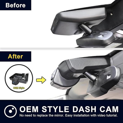 Mangoal Front 4K & Rear 1080P Dash Cam Custom fit for Chevy Suburban/Tahoe 2015 2016 2017 2018 2019 2020(Model D), Model D & Model C Have Same Models Years but Vehicle Sensor Cover are Different