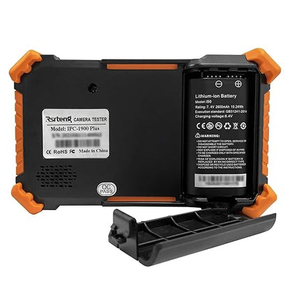 Rsrteng CCTV Camera Tester with Cable Tracer WT255, IPC-1900C Plus 4K 8MP 8K 32MP IP Camera Test 4inch IPS Touch Screen CCTV Tester Support POE PTZ DC12V Output IPC Tester