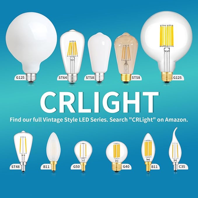 Dimmable Opal LED Edison Bulbs - 6W (65W Eqv) 650LM 4000K Neutral White, ST58 = ST19 E26 Base, Coated Inside White Milky Glass Vintage Filament Light, 10 Pack