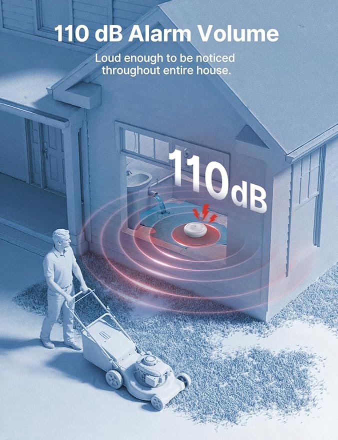 X-Sense Wi-Fi Water Leak Detector for Home - Smart 2-in-1 Leak & Low-Temperature Sensor with App Alerts, Protection for Homes, Kitchens & Basements, Works with X-Sense Home Security App, Model SWS0B