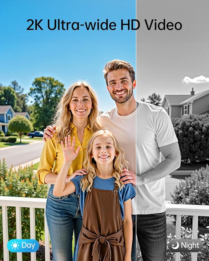 Smart Front Door Lock Sets: 2K HD Camera Lock with Doorbell Kits, Hornbill Fingerprint Keyless Entry Door Lock with Handles, WiFi Deadbolt (only 2.4G) for Remote Control, Auto Lock,Satin Nickel