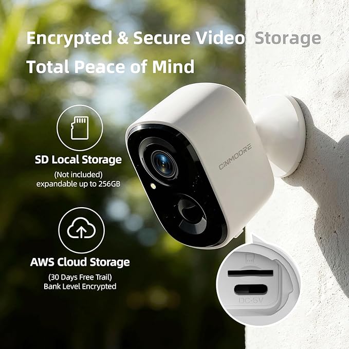 2.5K Wireless Home Security Cameras 2-Pack, Outdoor WiFi Non-Subscription AI Person Detection, 4MP Color Night Vision, Full Duplex 2-Way Audio, IP66 Waterproof Battery Powered, U.S. AWS Cloud