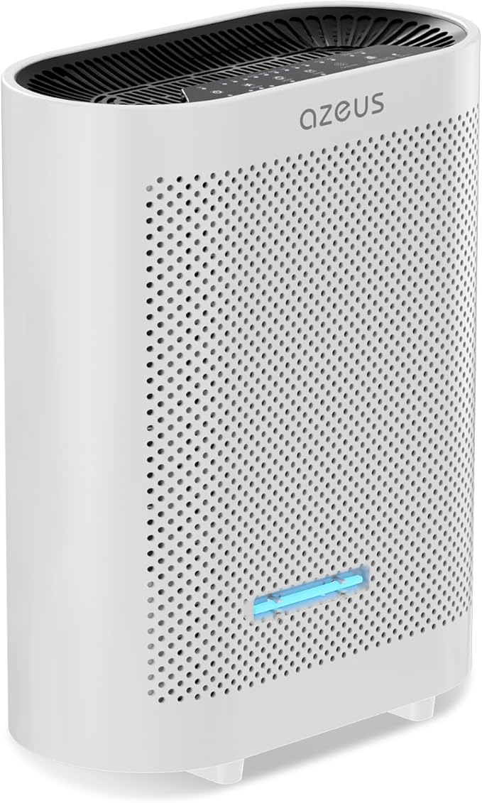 Azeus True HEPA Air Purifier GL-FS32 | 4-Stage Filtration System, Ultra-Quiet Operation, and Air Quality Sensor | Ideal for Large Rooms, Bedrooms, and Offices