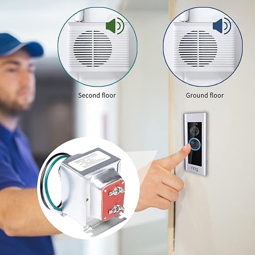 Doorbell Transformer, 16V, 30VA Comptible with Ring Pro,Nest Hello