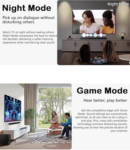 Samsung Soundbar HW-B650F 3.1ch with Subwoofer, Dolby Audio, Powerful Bass Sound Bar for TV, Clear Dialogue, Home Theater Audio System for Movies, Gaming & Music