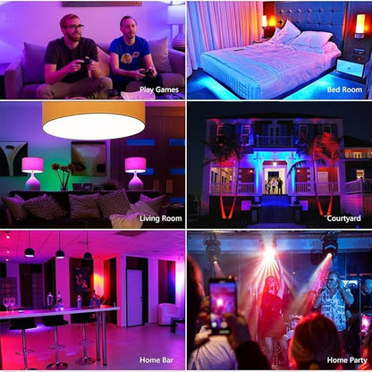Chandelier Light Bulbs,Smart Candelabra Led Light Bulb E12 Decorative White & Color Ambiance Dimmable Chandelier Frosted Candle Lighting Lamp 120v Small Lightbulbs,2 Pack