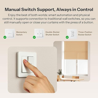 SONOFF Zigbee Smart Roller Shutter Switch, MINI-ZBRBS, Mini Size, Percentage Control, Zigbee Repeater, Alexa/Google Assistant/Home Assistant Support, Neutral Wire Required, 2-Pack