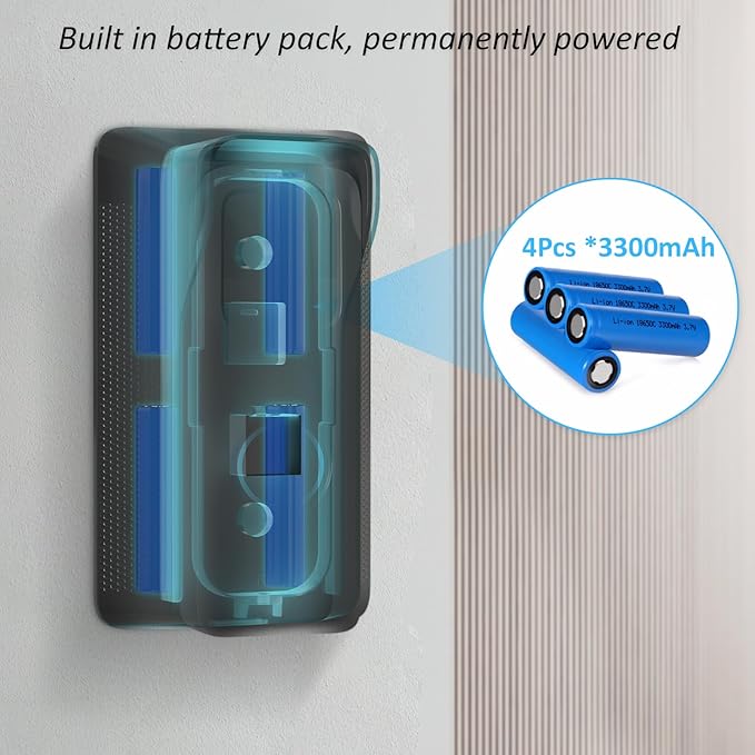 iTODOS Solar Charger for Blink Video Doorbell,Solar Power Bank Mount,Continuously Supply Power to The Doorbell,IPX7 Waterproof-(Not for Blink Video Doorbell 2nd Gen)-13200