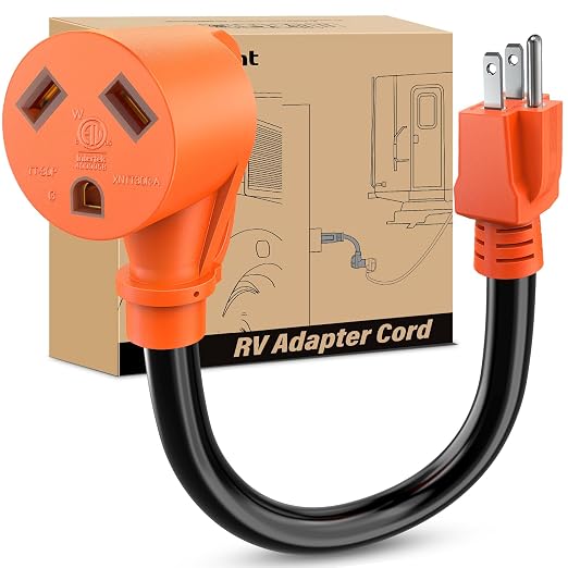 Nilight 15 Amp to 30 Amp RV Power Adapter Cord ETL Listed 5-15P TT-30R