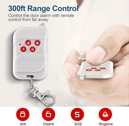 WiFi Alarm Home Security System, Wireless Alarm System with Loud 120dB Window Door Alarms Sensor, Remote Control WiFi Siren for Shed Garage