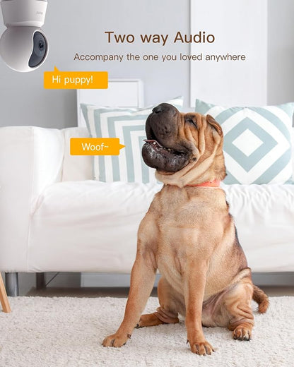 ARENTI 4MP Pet Camera P2Q, 5G WiFi 6 Indoor Security Camera, Free Phone App